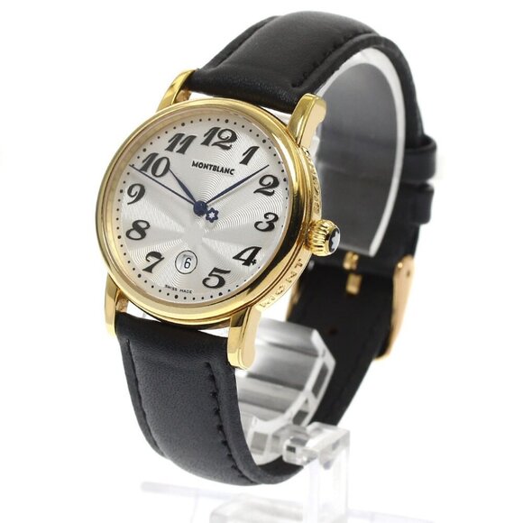 MONTBLANC Meistersteck 7020 Date Silver Dial Quartz Boy's Watch - Picture 1 of 11